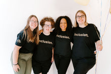 Load image into Gallery viewer, Black & Gold INCLUSION T-shirt - The Garden Foundation