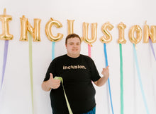 Load image into Gallery viewer, Black & Gold INCLUSION T-shirt - The Garden Foundation